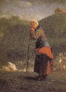 Jean Francois Millet Shepherdess china oil painting reproduction